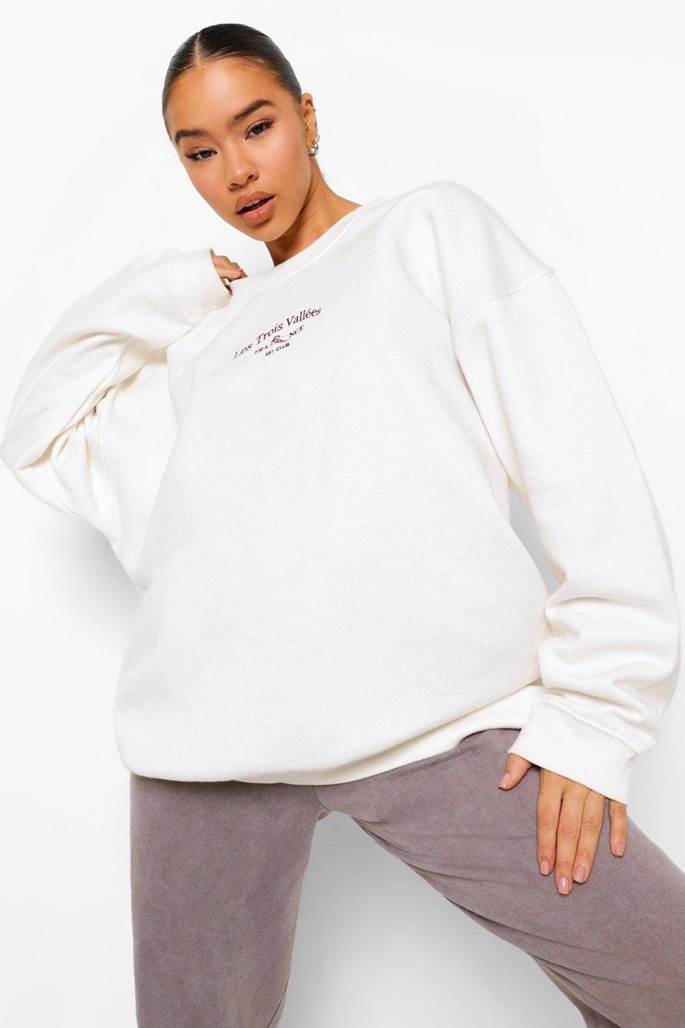 Embroidered 2025 ski sweatshirt